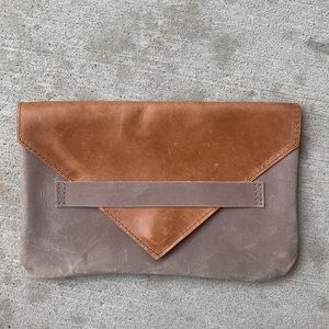 Raven + Lily Leather Flap Pouch Bag